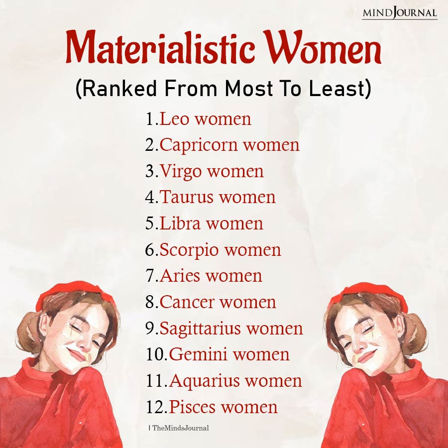 Zodiac Signs Women Most Materialistic