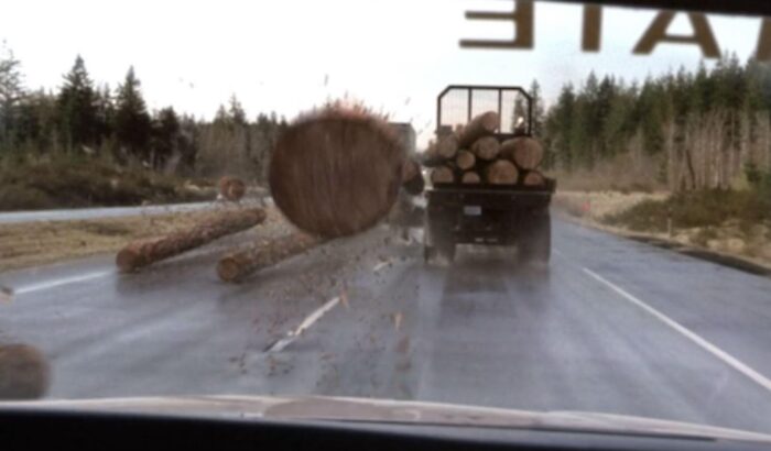 Final Destination Log Truck Scene