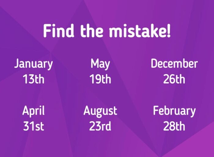 Find Mistakes in Pictures Quiz