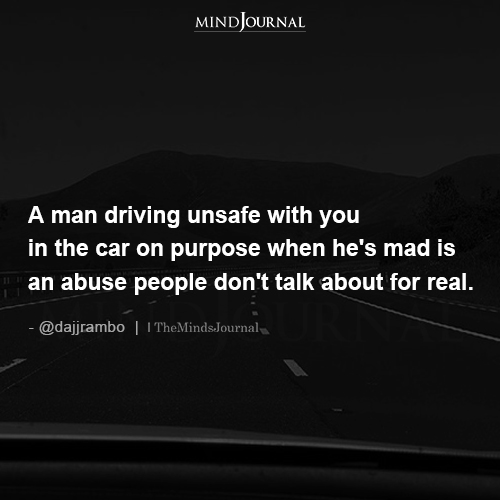 A Man Driving Unsafe With You