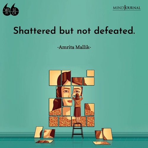 Amrita Mallik shattered but not