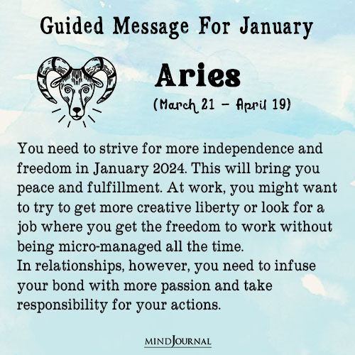 Aries You need to strive for more