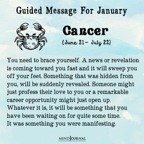 Cancer You need to brace yourself