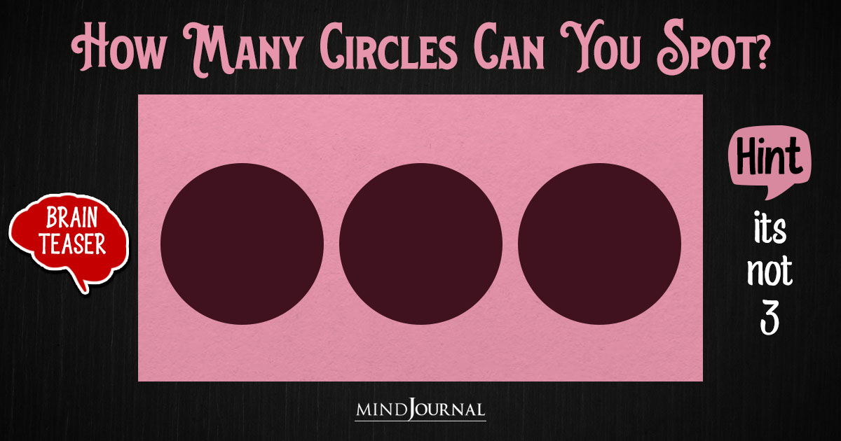How Many Circles Do You See in This Tricky Brain Teaser? Optical Illusion Challenge