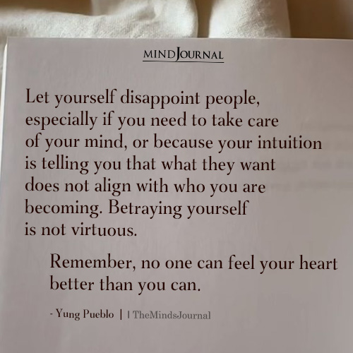 Let Yourself Disappoint People