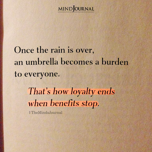 Loyalty Ends When Benefits Stop