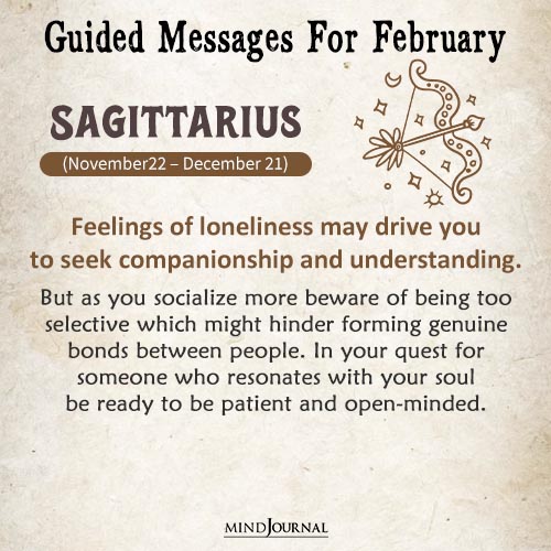Sagittarius Feelings of loneliness