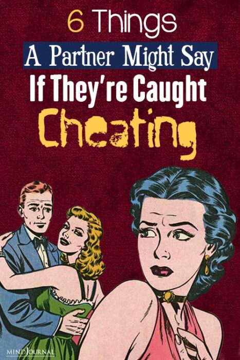 when a narcissist is caught cheating