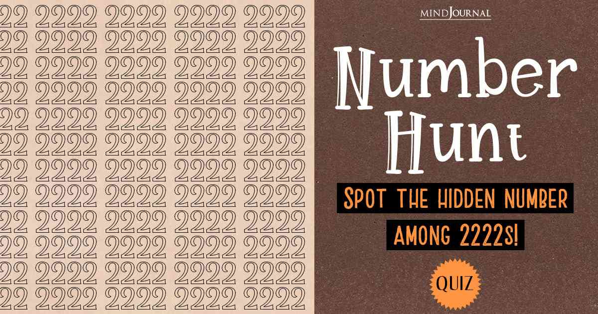Numbers Optical Illusion: Find the Secret Number Hidden Among