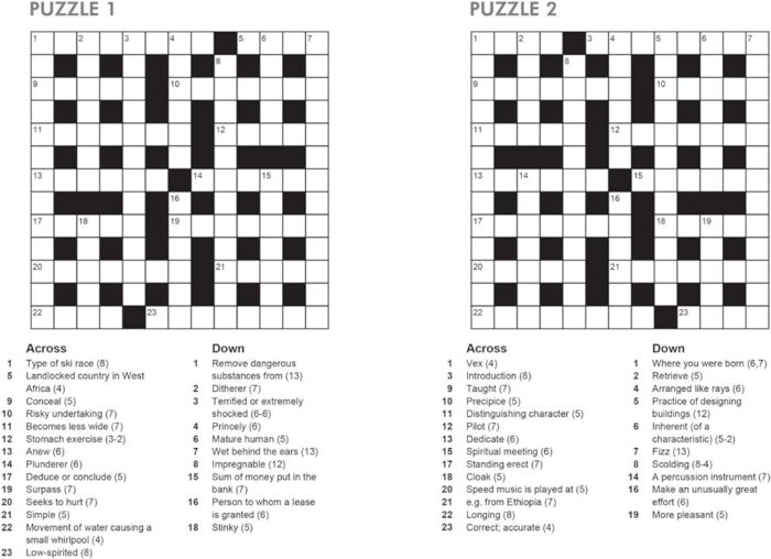 Brain strengthening games - Crosswords