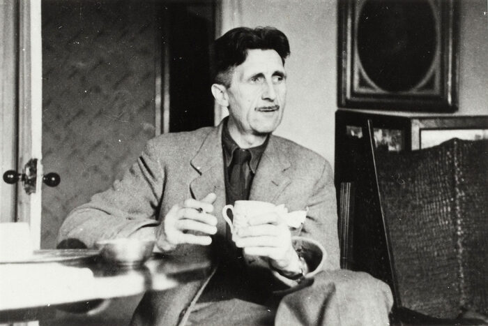 George Orwell photographed by his friend Vernon Richards in 1946.