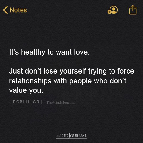 It’s Healthy To Want Love