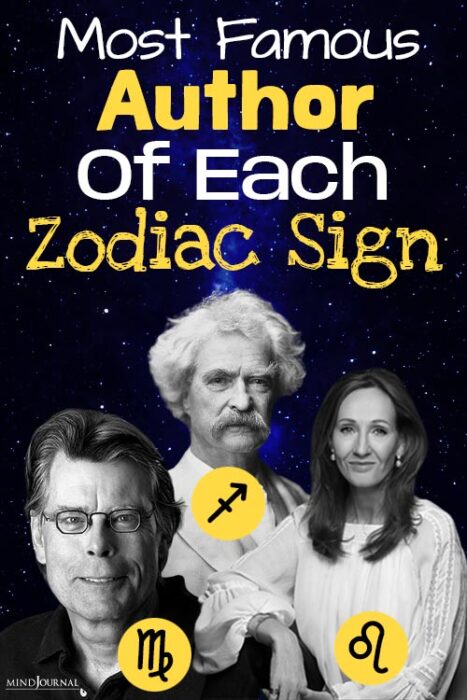 Which famous author shares your zodiac sign
