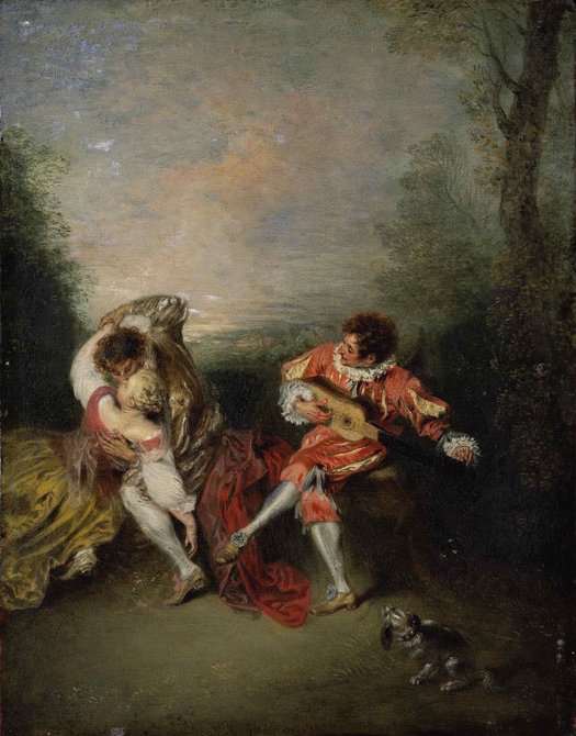 Controversial art work - The Surprise by Watteau