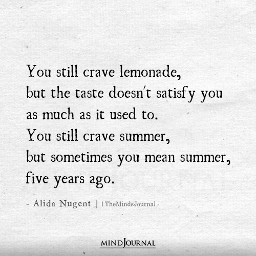 You Still Crave Lemonade