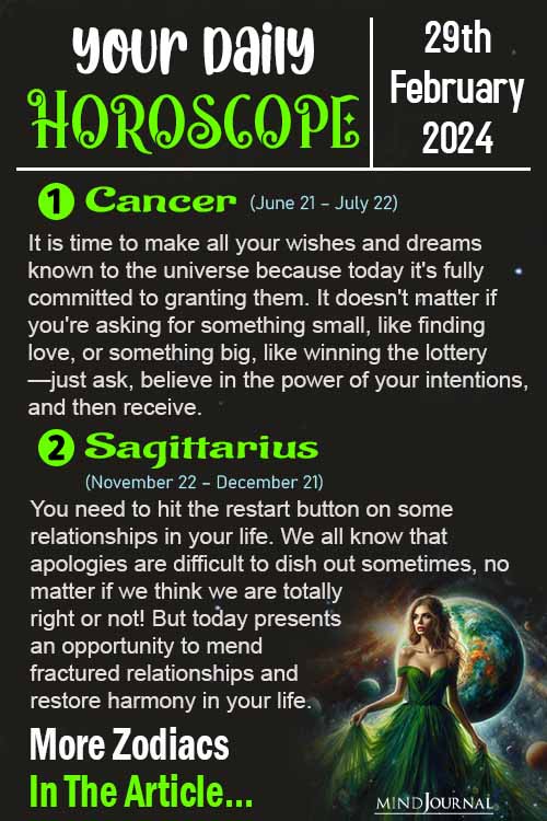 Your Daily Horoscope 29th February 2024 Pin 
