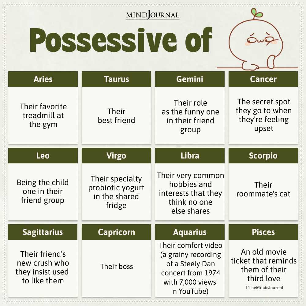 What The Zodiac Signs Are So Possessive Of?