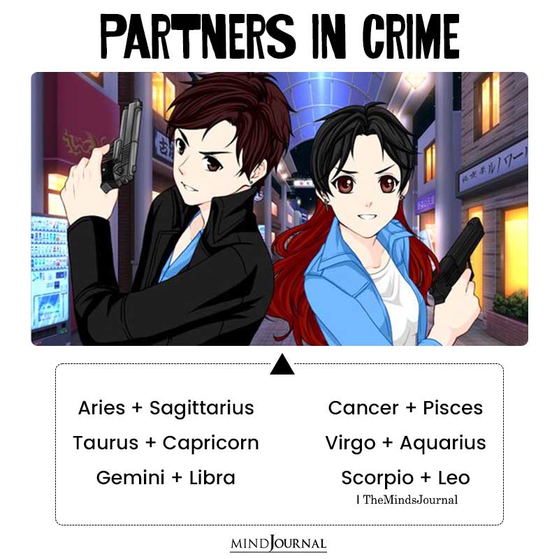 Zodiac Signs That Are Partners In Crime