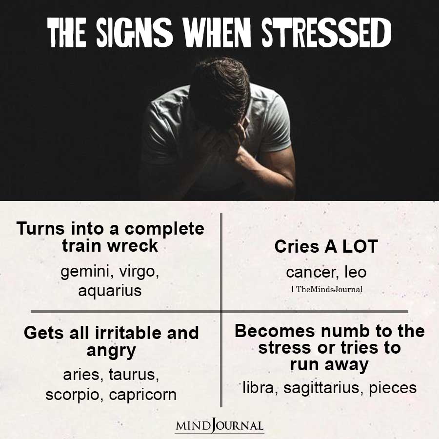 Zodiac Signs When Stressed