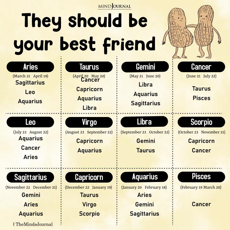 Zodiac Signs Who Can Be Best Friends