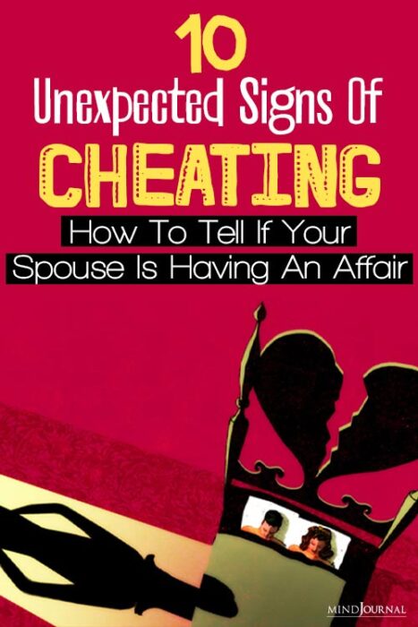 subtle signs of cheating