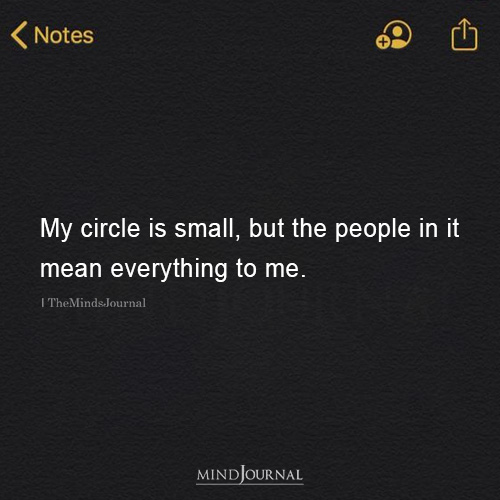 My Circle Is Small