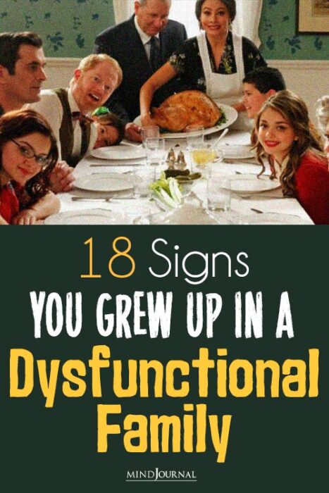 signs you grew up in a dysfunctional family
