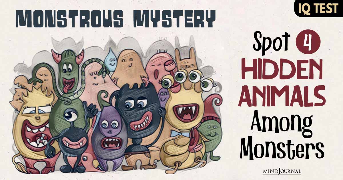 Spot 4 Hidden Animals Among The Monsters in Just 5 Seconds! Test Your IQ