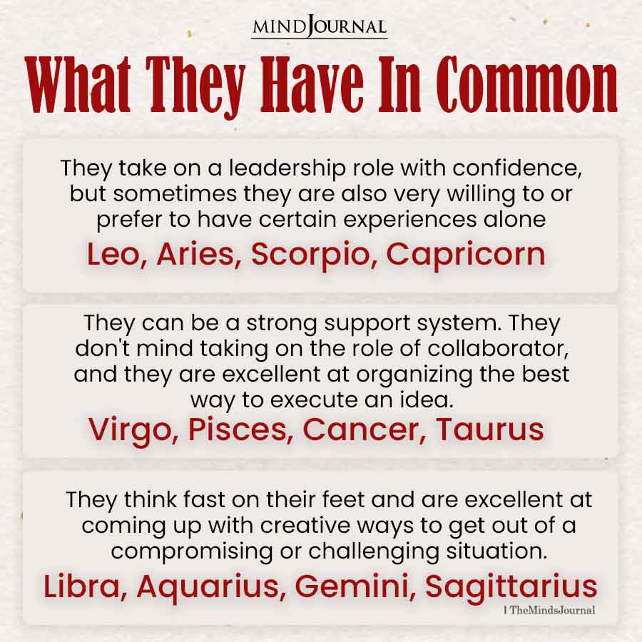 What The Zodiac Signs Have In Common