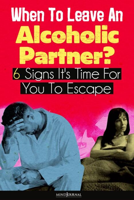 how to leave an alcoholic partner
