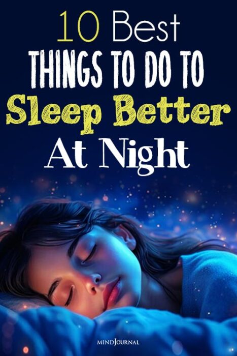 good habits for sleeping