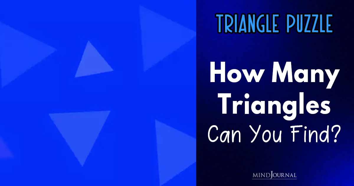 Triangle Optical Illusion: How Many Triangles Can You Spot?