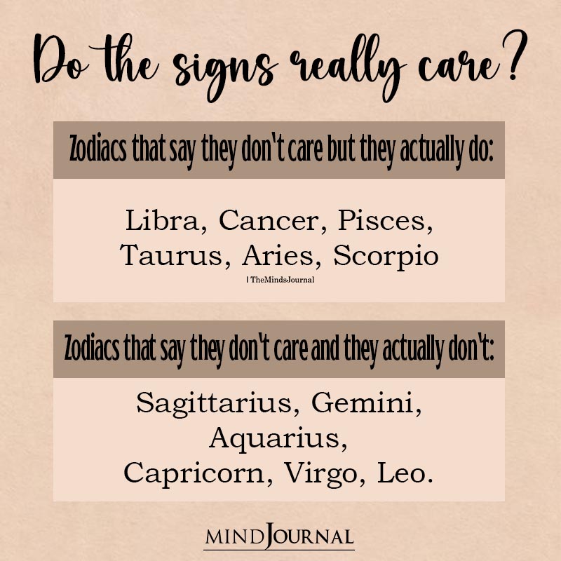 Do The Zodiac Signs Really Care