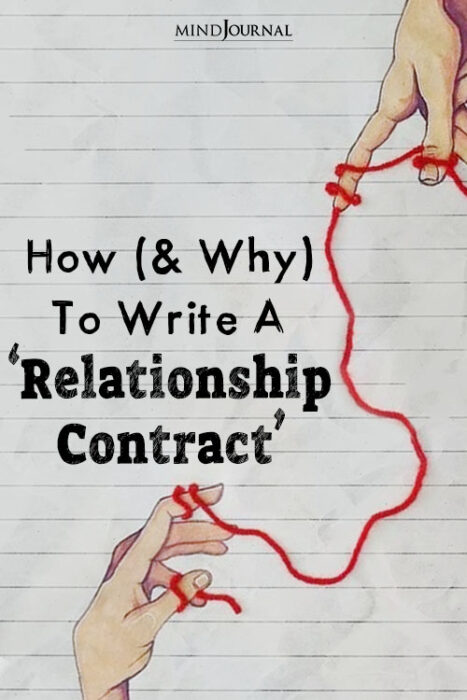 how to write a relationship contract
