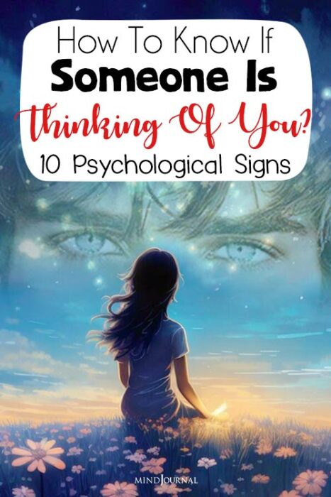 psychological signs someone is thinking of you