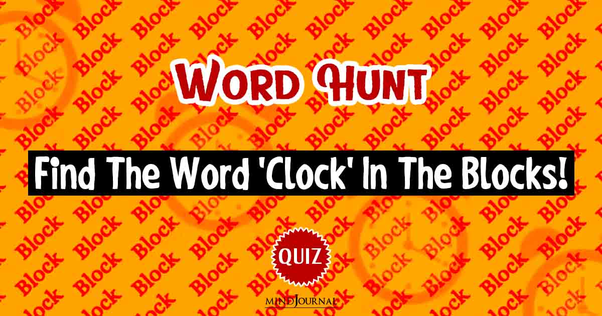 Clock Illusion Test: Spot the Word ‘Clock’ Among Blocks in Just 12 Seconds! Can You?
