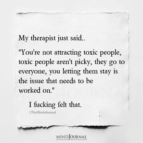 You're Not Attracting Toxic People