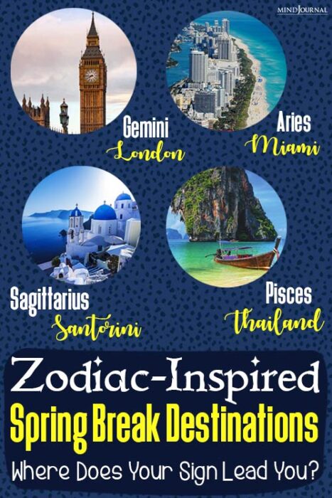 spring break destinations for your zodiac sign
