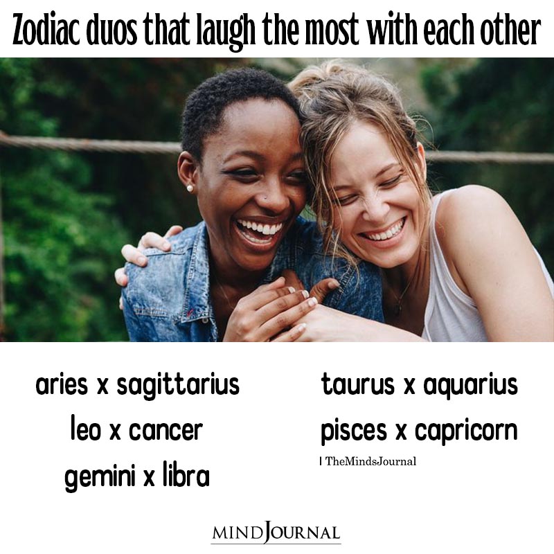 Zodiac Sign Duos That Laugh The Most With Each Other