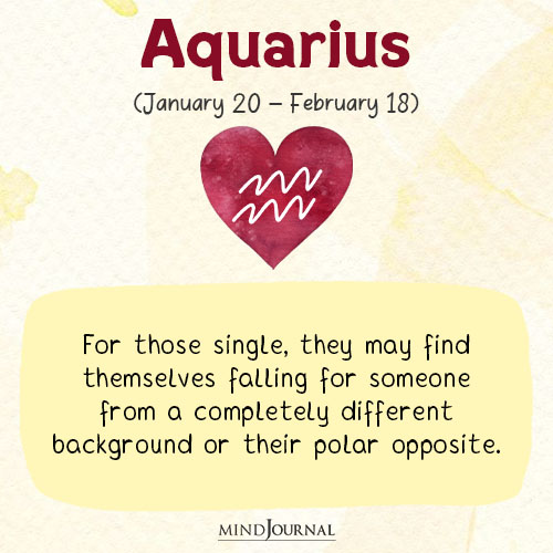 Aquarius For those single