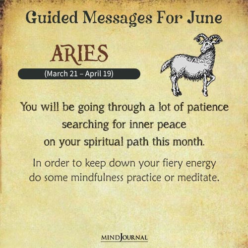 Aries You will be going through