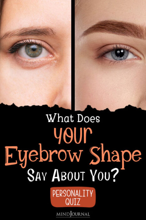 eyebrow shape personality test