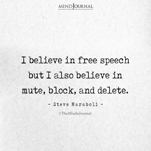 I Believe In Free Speech But