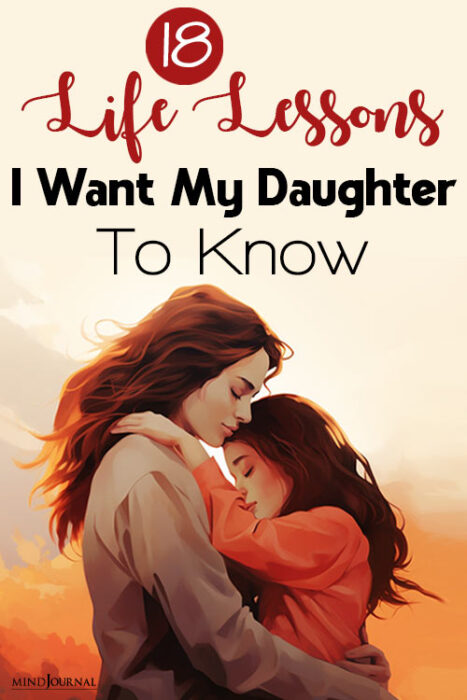 life lessons from mom to daughter