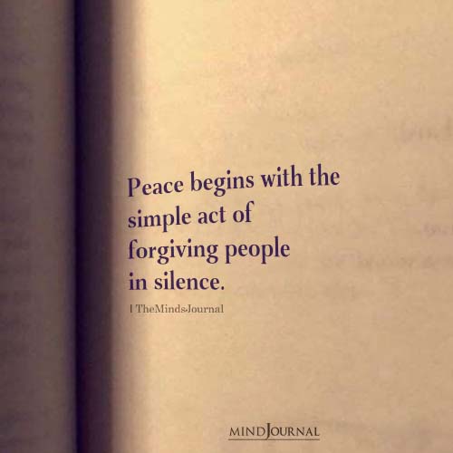 Peace Begins With The Simple