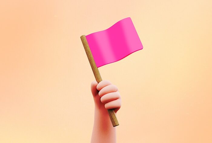 pink flags in a relationship