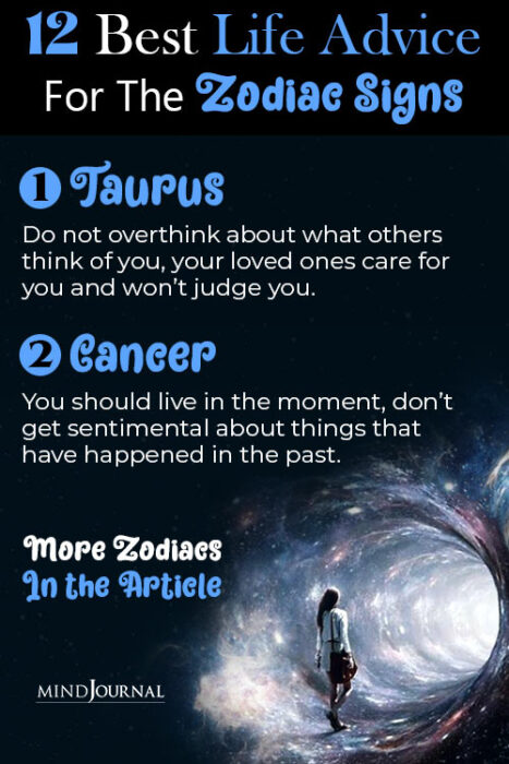 life advice for the zodiac signs
