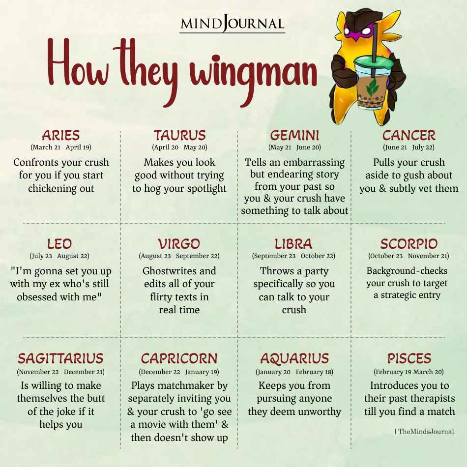 How The Zodiac Signs Wingman For You