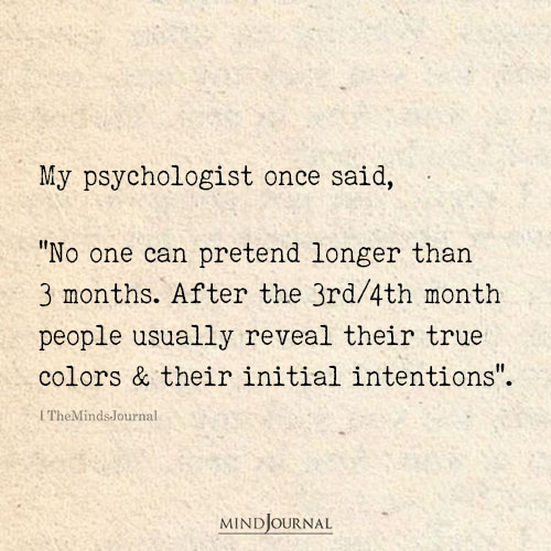 My Psychologist Once Said