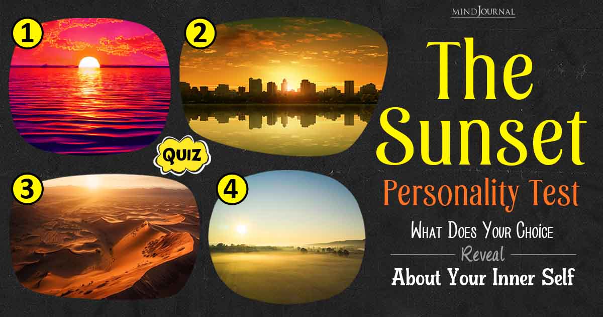 Fun Sunset Personality Test: Sunset To Know Your Real Self